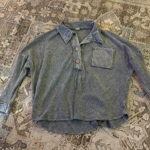 Loose-Fit Textured Sweater